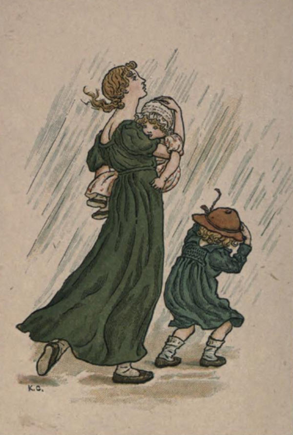 April Showers by Kate Greenaway