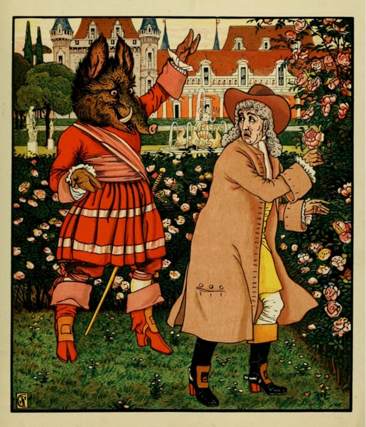 Walter Crane - Beauty and the Beast -