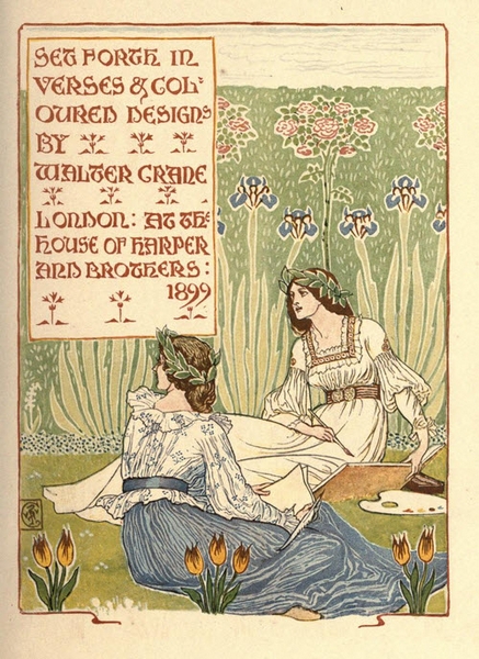 Walter Crane - Floral Fantasy -